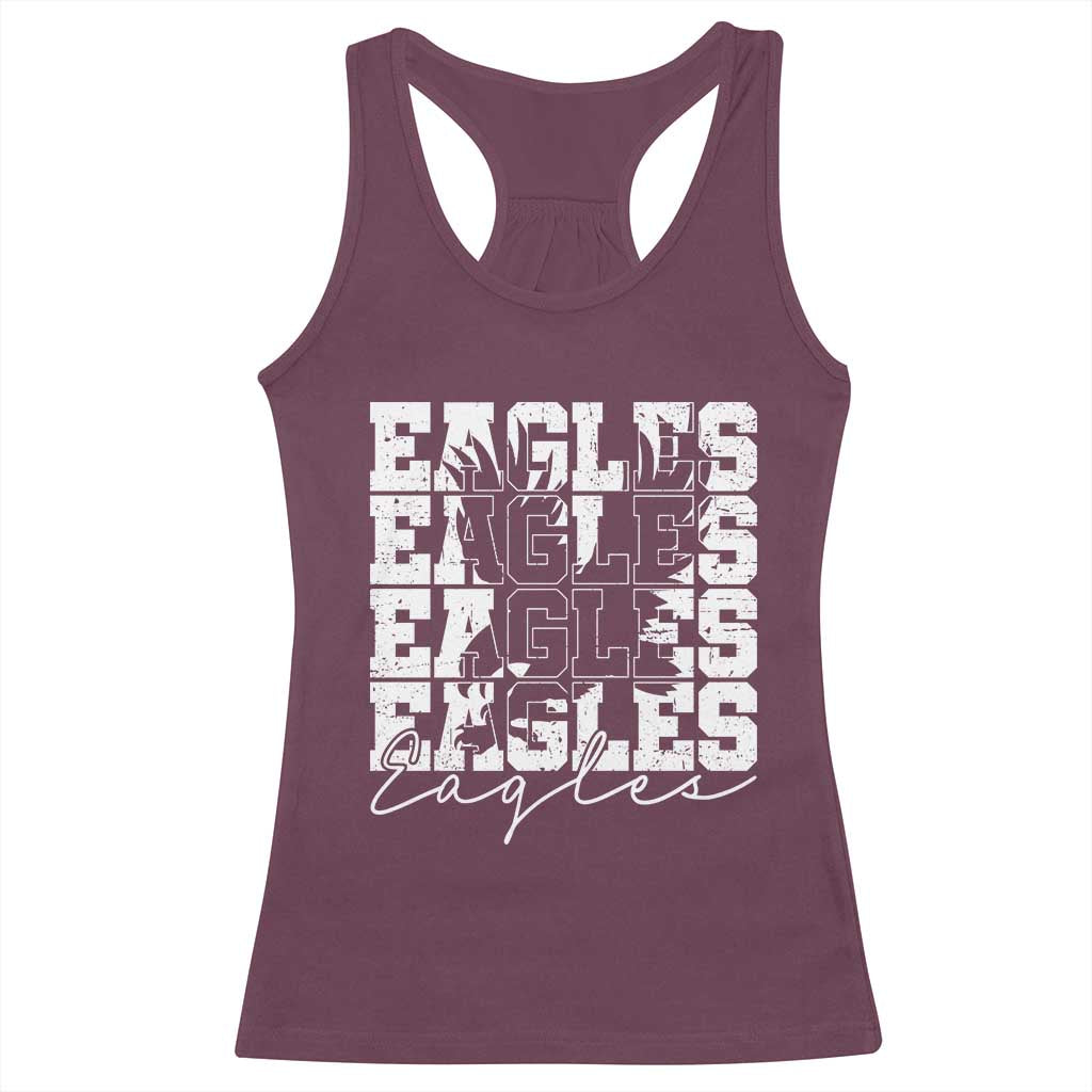 Vintage EF Bird Inspirational Racerback Tank Top 90s Style Classic PFE Fly TS10 Maroon Print Your Wear