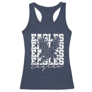 Vintage Eagles Bird Inspirational Racerback Tank Top 90s Style Classic Eagles Fly TS10 Navy Print Your Wear