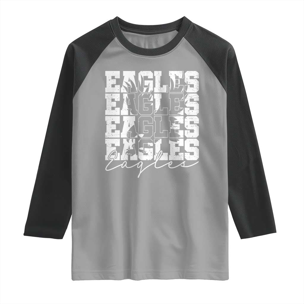 Vintage EF Bird Inspirational Raglan Shirt 90s Style Classic PFE Fly TS10 Sport Gray Black Print Your Wear