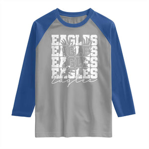 Vintage Eagles Bird Inspirational Raglan Shirt 90s Style Classic Eagles Fly TS10 Sport Gray Royal Print Your Wear