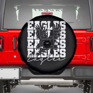 Vintage Eagles Bird Inspirational Spare Tire Cover 90s Style Classic Eagles Fly TS10 Black Print Your Wear