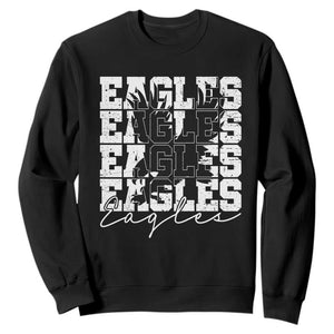 Vintage Eagles Bird Inspirational Sweatshirt 90s Style Classic Eagles Fly TS10 Black Print Your Wear
