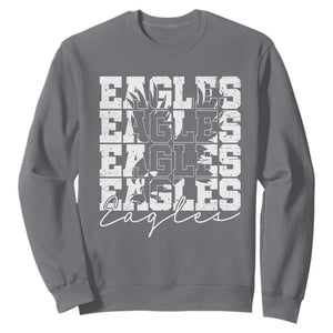 Vintage Eagles Bird Inspirational Sweatshirt 90s Style Classic Eagles Fly TS10 Charcoal Print Your Wear