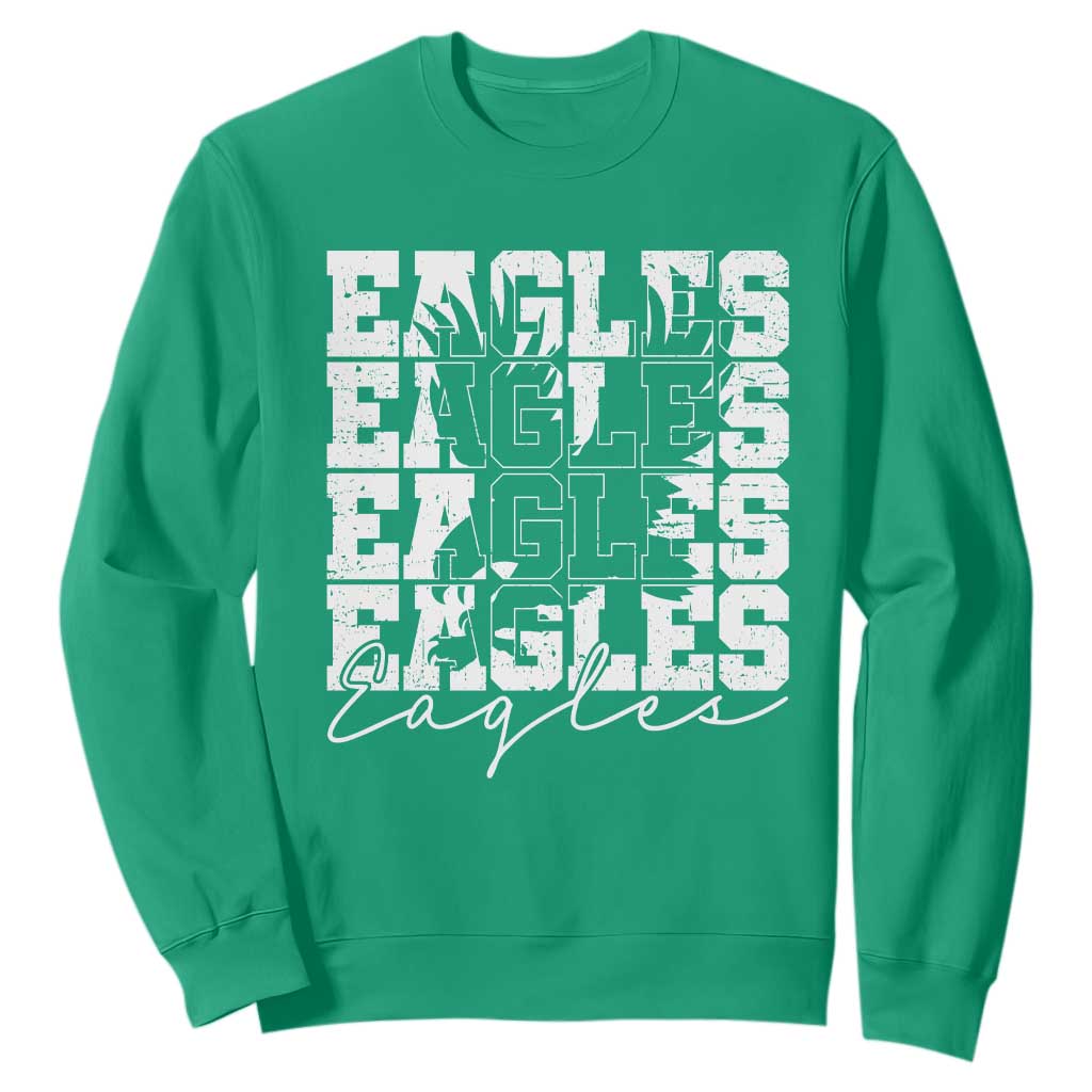 Vintage Eagles Bird Inspirational Sweatshirt 90s Style Classic Eagles Fly TS10 Irish Green Print Your Wear