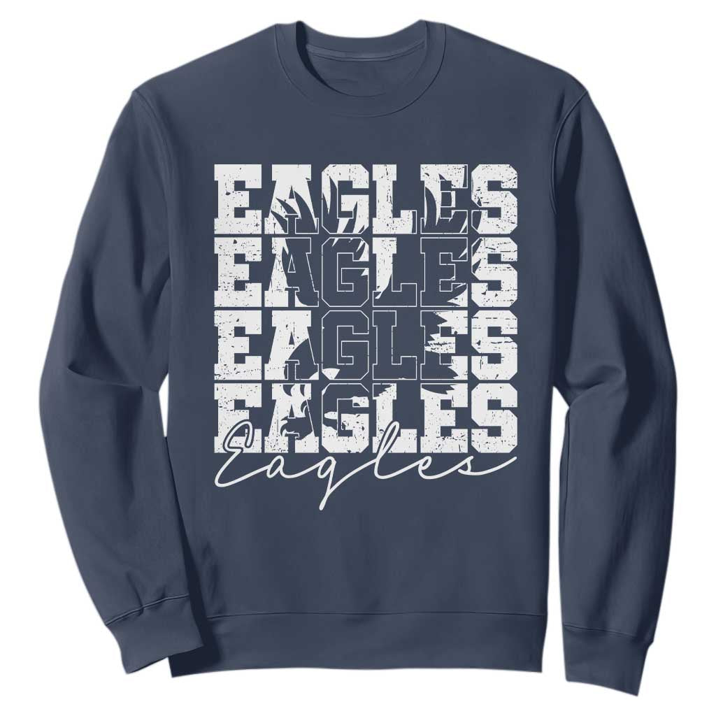 Vintage EF Bird Inspirational Sweatshirt 90s Style Classic PFE Fly TS10 Navy Print Your Wear