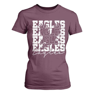 Vintage Eagles Bird Inspirational T Shirt For Women 90s Style Classic Eagles Fly TS10 Maroon Print Your Wear