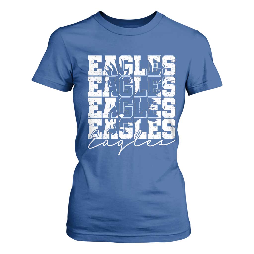 Vintage EF Bird Inspirational T Shirt For Women 90s Style Classic PFE Fly TS10 Royal Blue Print Your Wear