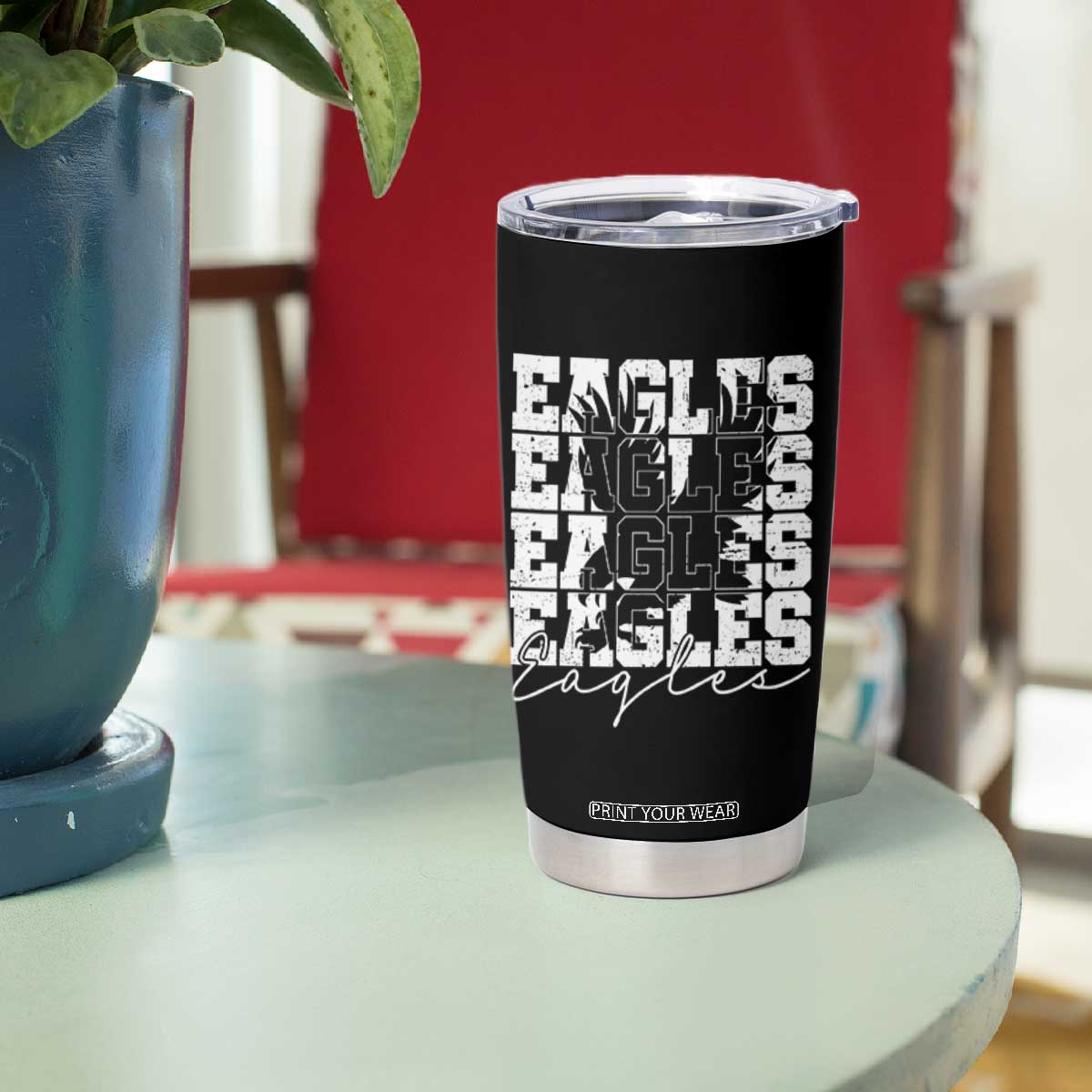 Vintage Eagles Bird Inspirational Tumbler Cup 90s Style Classic Eagles Fly TS10 Print Your Wear