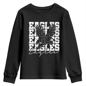 Vintage Eagles Bird Inspirational Youth Sweatshirt 90s Style Classic Eagles Fly TS10 Black Print Your Wear