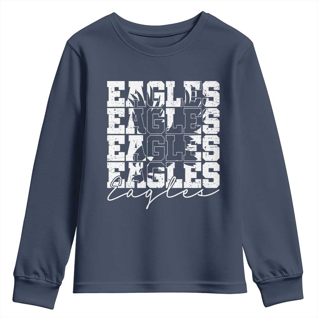 Vintage EF Bird Inspirational Youth Sweatshirt 90s Style Classic PFE Fly TS10 Navy Print Your Wear
