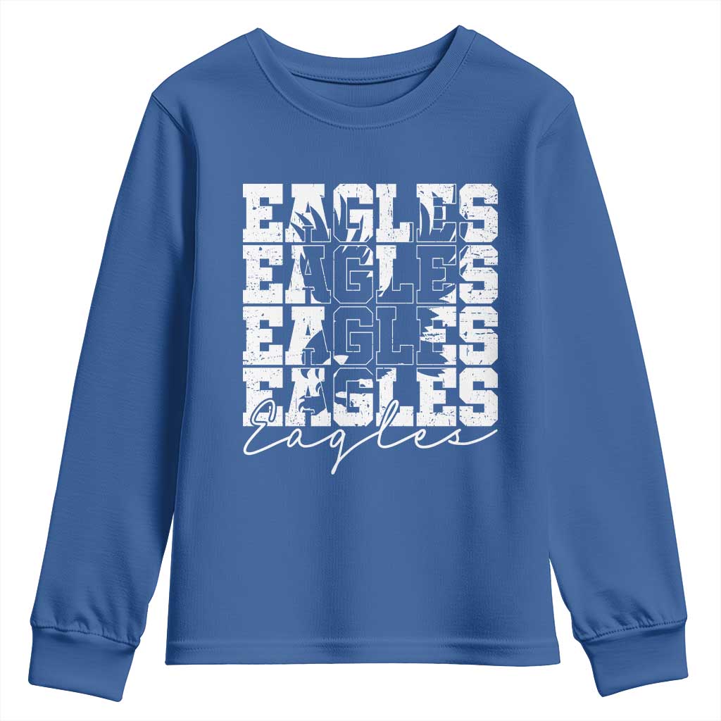 Vintage EF Bird Inspirational Youth Sweatshirt 90s Style Classic PFE Fly TS10 Royal Blue Print Your Wear