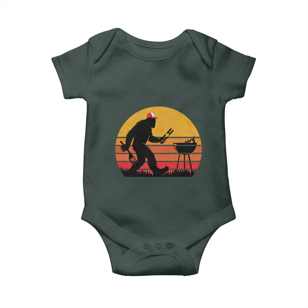 Bigfoot BBQ Baby Onesie Funny Barbecue Sasquatch Lovers Dad Grill Gift TS10 Print Your Wear