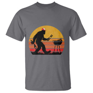 Bigfoot BBQ T Shirt Funny Barbecue Sasquatch Lovers Dad Grill Gift TS10 Charcoal Print Your Wear