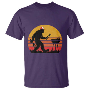 Bigfoot BBQ T Shirt Funny Barbecue Sasquatch Lovers Dad Grill Gift TS10 Purple Print Your Wear