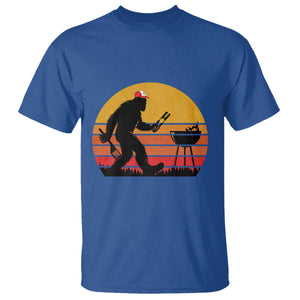 Bigfoot BBQ T Shirt Funny Barbecue Sasquatch Lovers Dad Grill Gift TS10 Royal Blue Print Your Wear