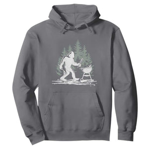 Bigfoot BBQ Hoodie Funny Sasquatch Barbecue Dad Grill Gift TS10 Charcoal Print Your Wear