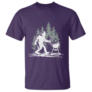 Bigfoot BBQ T Shirt Funny Sasquatch Barbecue Dad Grill Gift TS10 Purple Print Your Wear