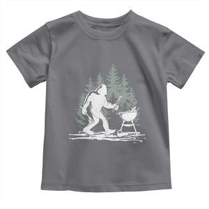 Bigfoot BBQ Toddler T Shirt Funny Sasquatch Barbecue Dad Grill Gift TS10 Charcoal Print Your Wear
