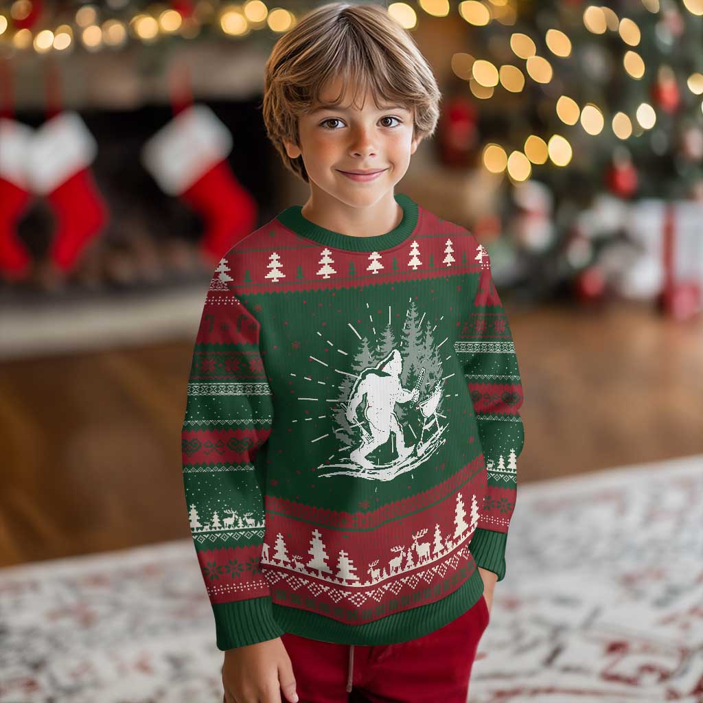 Bigfoot BBQ Knit Sweatshirt Funny Sasquatch Barbecue Dad Grill Gift TS10 Christmas Print Your Wear