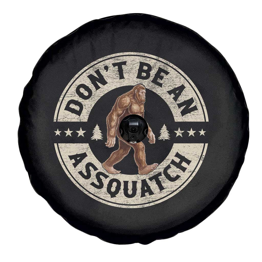 Funny Bigfoot Spare Tire Cover Don't Be An Assquatch Retro Outdoor TS10 Print Your Wear