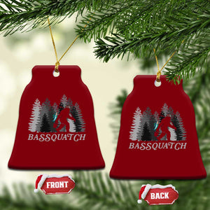 Funny Bigfoot Fishing Ceramic Ornament Bassquatch Sasquatch In The Forest Yeti TS10 Print Your Wear