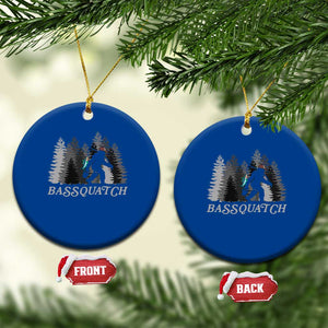 Funny Bigfoot Fishing Ceramic Ornament Bassquatch Sasquatch In The Forest Yeti TS10 1pc Blue Print Your Wear