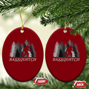 Funny Bigfoot Fishing Ceramic Ornament Bassquatch Sasquatch In The Forest Yeti TS10 Print Your Wear