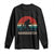 Retro Bigfoot Fishing Long Sleeve Shirt Funny Retro Sasquatch Bassquatch Fisherman TS10 Black Print Your Wear