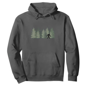 Bigfoot In The Forest Sasquatch Yeti Hoodie TS10 Dark Heather Print Your Wear