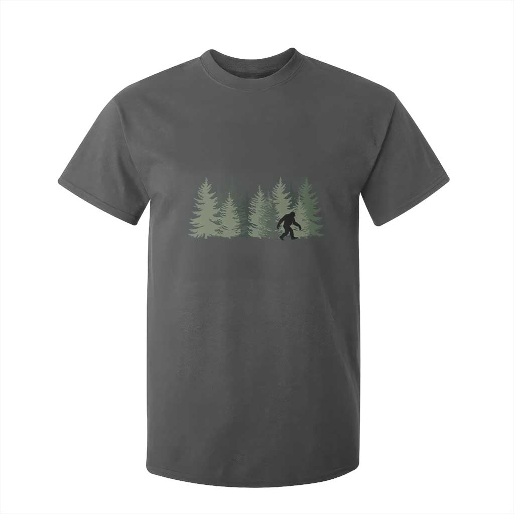 Bigfoot In The Forest Sasquatch Yeti T Shirt For Kid TS10 Dark Heather Print Your Wear