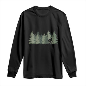 Bigfoot In The Forest Sasquatch Yeti Long Sleeve Shirt TS10 Black Print Your Wear