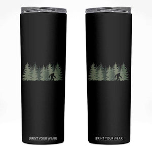 Bigfoot In The Forest Sasquatch Yeti Skinny Tumbler TS10 Black Print Your Wear