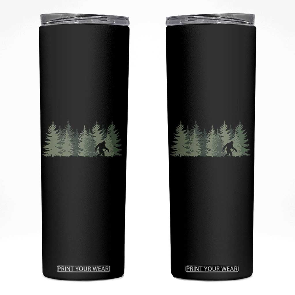 Bigfoot In The Forest Sasquatch Yeti Skinny Tumbler TS10 Black Print Your Wear
