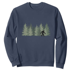 Bigfoot In The Forest Sasquatch Yeti Sweatshirt TS10 Navy Print Your Wear