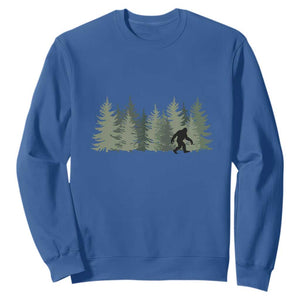 Bigfoot In The Forest Sasquatch Yeti Sweatshirt TS10 Royal Blue Print Your Wear