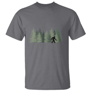 Bigfoot In The Forest Sasquatch Yeti T Shirt TS10 Charcoal Print Your Wear