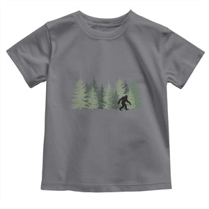 Bigfoot In The Forest Sasquatch Yeti Toddler T Shirt TS10 Charcoal Print Your Wear