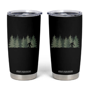Bigfoot In The Forest Sasquatch Yeti Tumbler Cup TS10 Black Print Your Wear