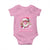 Skibidi Rizzmas Christmas Baby Onesie Rizz Santa Pink Bubble Gum Funny Xmas Girl Kids Gen Alpha TS10 Light Pink Print Your Wear