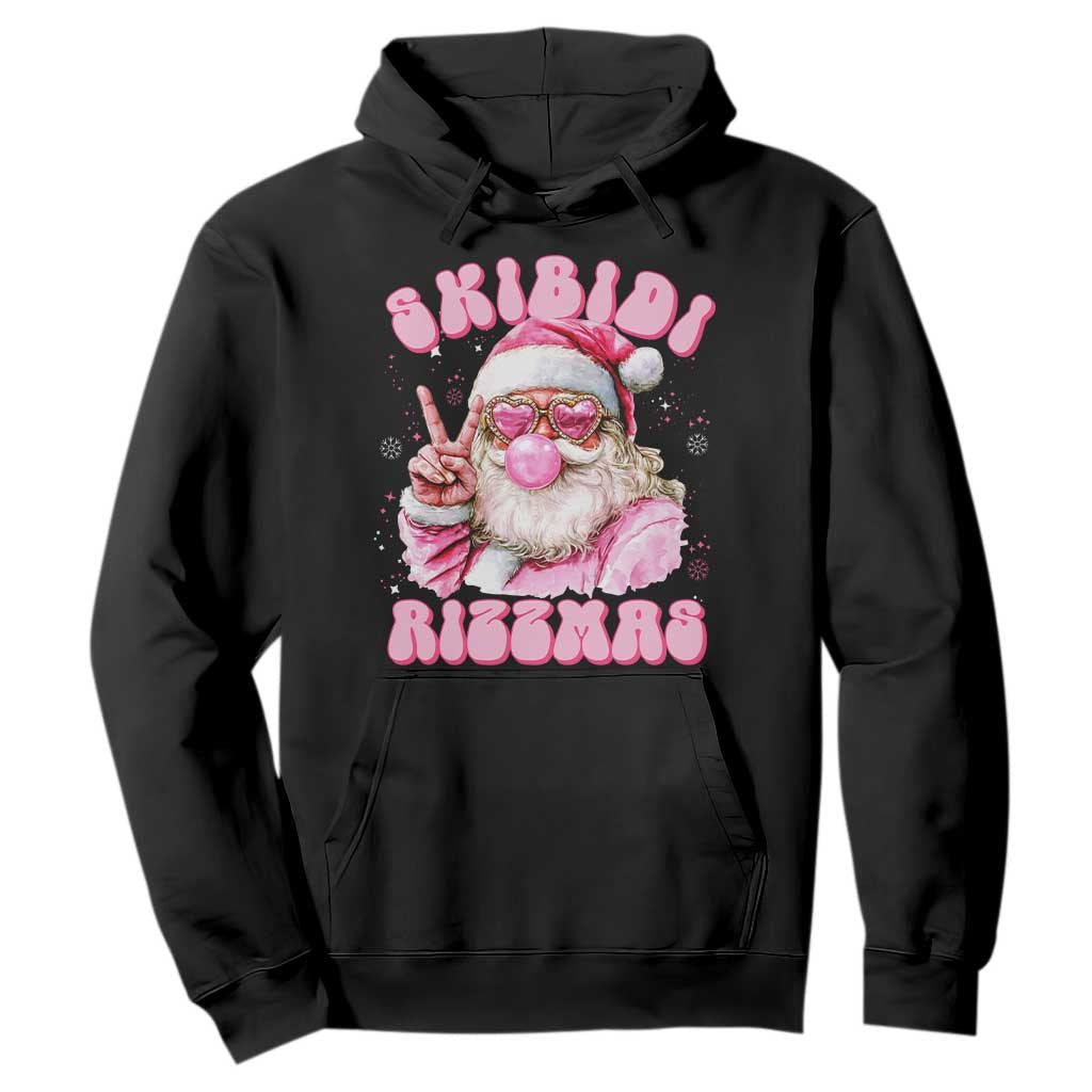 Skibidi Rizzmas Christmas Hoodie Rizz Santa Pink Bubble Gum Funny Xmas Girl Kids Gen Alpha TS10 Black Print Your Wear