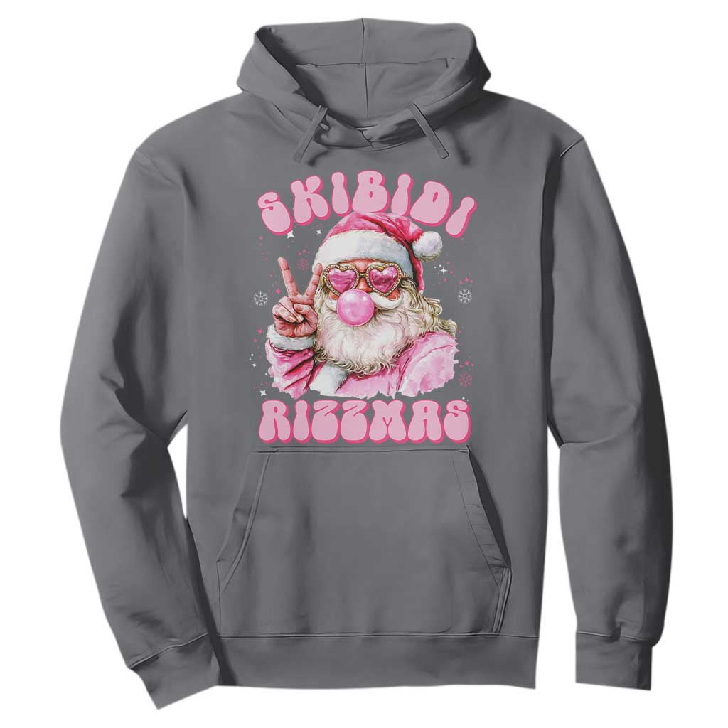 Skibidi Rizzmas Christmas Hoodie Rizz Santa Pink Bubble Gum Funny Xmas Girl Kids Gen Alpha TS10 Charcoal Print Your Wear