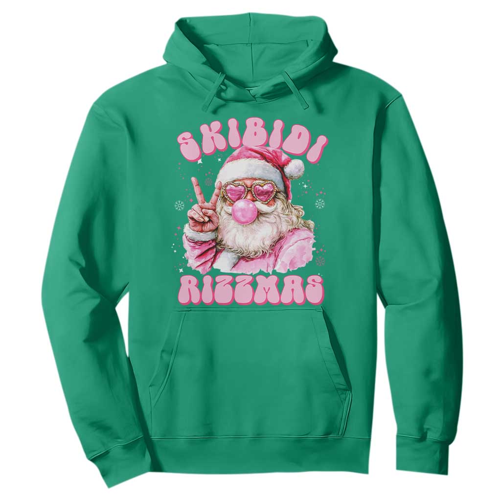 Skibidi Rizzmas Christmas Hoodie Rizz Santa Pink Bubble Gum Funny Xmas Girl Kids Gen Alpha TS10 Irish Green Print Your Wear