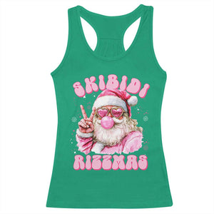 Skibidi Rizzmas Christmas Racerback Tank Top Rizz Santa Pink Bubble Gum Funny Xmas Girl Kids Gen Alpha TS10 Irish Green Print Your Wear