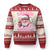 Skibidi Rizzmas Christmas Knit Sweatshirt Rizz Santa Pink Bubble Gum Funny Xmas Girl Kids Gen Alpha - Print Your Wear