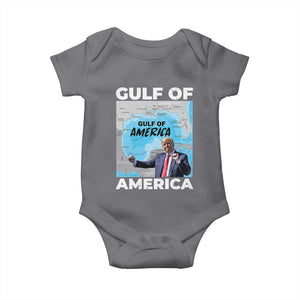 America's Gulf Mexico Baby Onesie Trump Dancing Funny Map TS10 Charcoal Print Your Wear