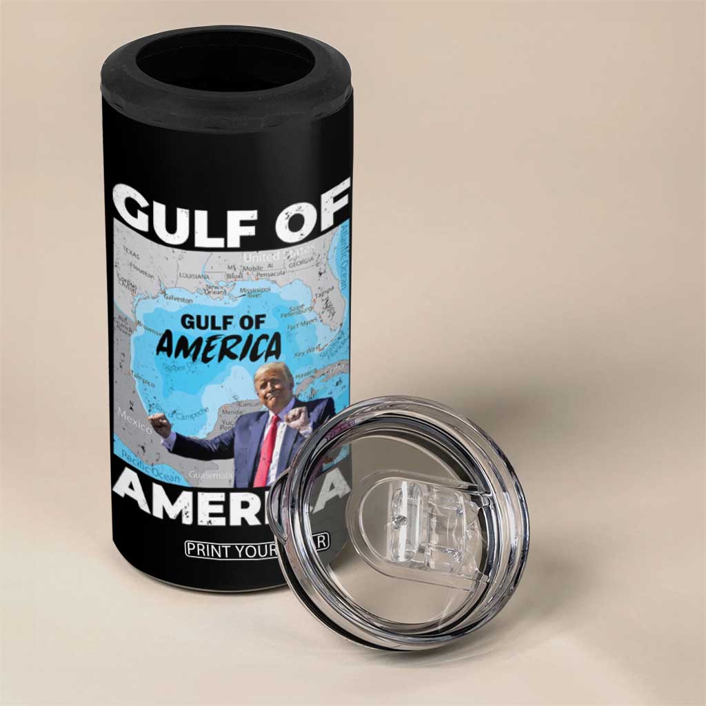 America's Gulf Mexico 4 in 1 Can Cooler Tumbler Trump Dancing Funny Map TS10 Print Your Wear