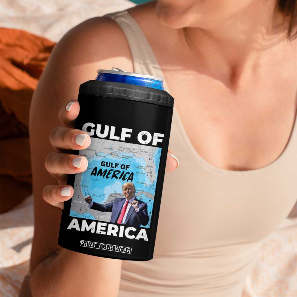 America's Gulf Mexico 4 in 1 Can Cooler Tumbler Trump Dancing Funny Map TS10 Print Your Wear