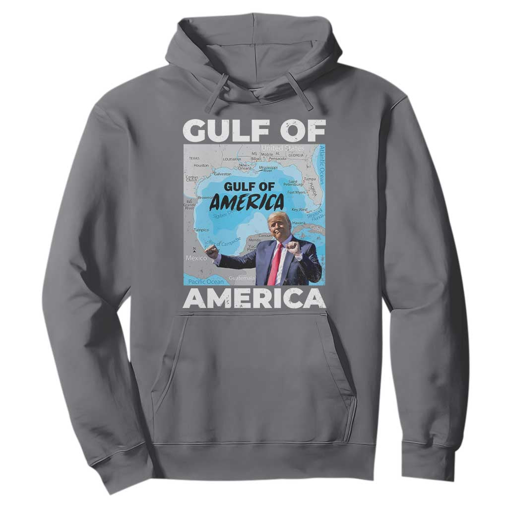 America's Gulf Mexico Hoodie Trump Dancing Funny Map TS10 Charcoal Print Your Wear