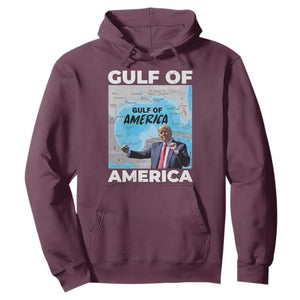 America's Gulf Mexico Hoodie Trump Dancing Funny Map TS10 Maroon Print Your Wear