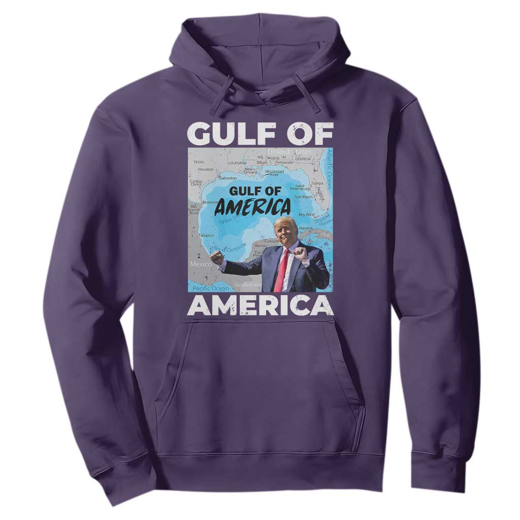 America's Gulf Mexico Hoodie Trump Dancing Funny Map TS10 Purple Print Your Wear